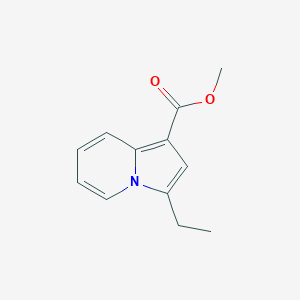 molecular formula C12H13NO2 B15364280 Methyl 3-ethyl-1-indolizinecarboxylate CAS No. 120221-70-7