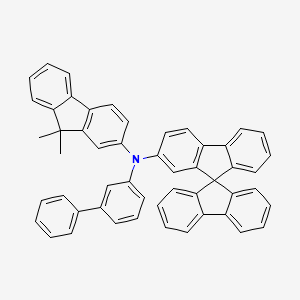 molecular formula C52H37N B15364442 N-([1,1'-Biphenyl]-3-yl)-N-(9,9-dimethyl-9H-fluoren-2-yl)-9,9'-spirobi[fluoren]-2-amine 