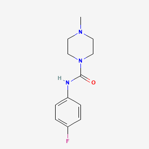 molecular formula C12H16FN3O B15364486 N-(4-fluorophenyl)-4-methyl-1-piperazinecarboxamide 