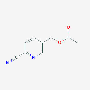 molecular formula C9H8N2O2 B153646 (6-Cyanopyridin-3-YL)methyl acetate CAS No. 131747-37-0