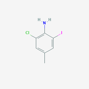 molecular formula C7H7ClIN B15364710 2-Chloro-6-iodo-4-methylaniline 