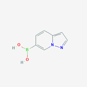 molecular formula C7H7BN2O2 B15364771 Pyrazolo[1,5-a]pyridin-6-ylboronic acid 