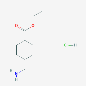 molecular formula C10H20ClNO2 B153648 trans-Ethyl 4-(aminomethyl)cyclohexanecarboxylate hydrochloride CAS No. 19878-18-3