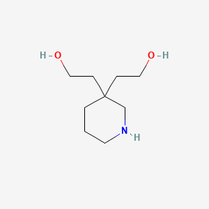 molecular formula C9H19NO2 B15364809 3,3-Piperidinediethanol CAS No. 873433-30-8
