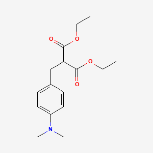 molecular formula C16H23NO4 B15364811 Diethyl {[4-(dimethylamino)phenyl]methyl}propanedioate CAS No. 58353-47-2