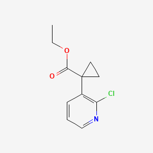 molecular formula C11H12ClNO2 B15364841 Ethyl 1-(2-chloro-3-pyridinyl)cyclopropanecarboxylate 