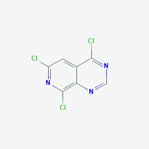 molecular formula C7H2Cl3N3 B15364964 4,6,8-Trichloropyrido[3,4-d]pyrimidine 