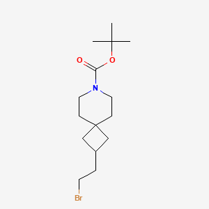molecular formula C15H26BrNO2 B15364993 tert-Butyl 2-(2-bromoethyl)-7-azaspiro[3.5]nonane-7-carboxylate 