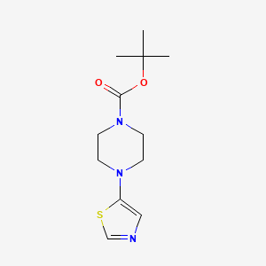 molecular formula C12H19N3O2S B15365021 tert-Butyl 4-(thiazol-5-yl)piperazine-1-carboxylate 