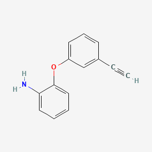 molecular formula C14H11NO B15365030 2-(3-Ethynylphenoxy)aniline 