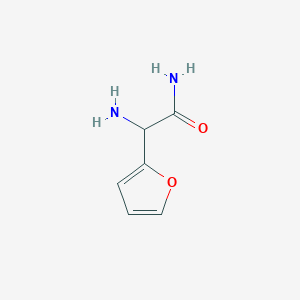 molecular formula C6H8N2O2 B15365036 2-Amino-2-(furan-2-yl)acetamide 