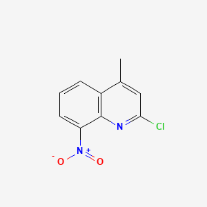 molecular formula C10H7ClN2O2 B15365044 2-Chloro-4-methyl-8-nitroquinoline CAS No. 54965-58-1