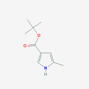 molecular formula C10H15NO2 B15365057 tert-Butyl 5-methyl-1H-pyrrole-3-carboxylate 