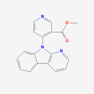 molecular formula C18H13N3O2 B15365086 methyl 4-(9H-pyrido[2,3-b]indol-9-yl)nicotinate 