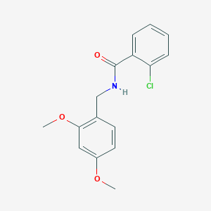 molecular formula C16H16ClNO3 B15365100 2-chloro-N-(2,4-dimethoxybenzyl)benzamide 