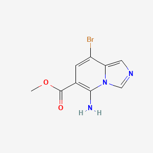 molecular formula C9H8BrN3O2 B15365283 Methyl 5-amino-8-bromoimidazo[1,5-a]pyridine-6-carboxylate 