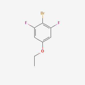 molecular formula C8H7BrF2O B15365319 2-Bromo-5-ethoxy-1,3-difluorobenzene 