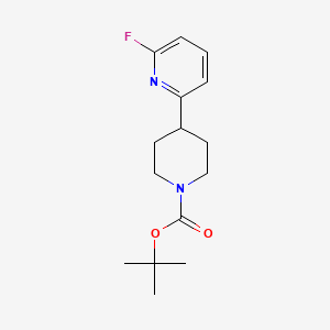 molecular formula C15H21FN2O2 B15365368 Tert-butyl 4-(6-fluoropyridin-2-yl)piperidine-1-carboxylate 