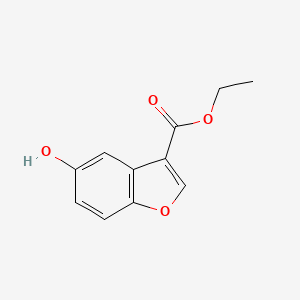 molecular formula C11H10O4 B15365383 Ethyl 5-hydroxy-1-benzofuran-3-carboxylate CAS No. 114195-14-1