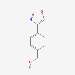 molecular formula C10H9NO2 B15365527 (4-(Oxazol-4-yl)phenyl)methanol 