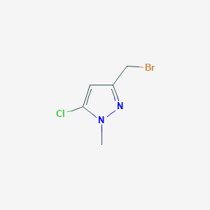 molecular formula C5H6BrClN2 B15365746 3-(Bromomethyl)-5-chloro-1-methyl-1H-pyrazole 