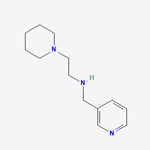 molecular formula C13H21N3 B15365807 N-[2-(1-piperidinyl)ethyl]-3-Pyridinemethanamine CAS No. 136470-00-3