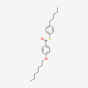 molecular formula C25H34O2S B15365810 S-(4-Pentylphenyl) 4-(heptyloxy)benzene-1-carbothioate CAS No. 61519-00-4