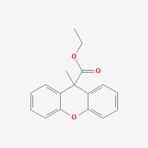 molecular formula C17H16O3 B15365930 ethyl 9-methyl-9H-xanthene-9-carboxylate 