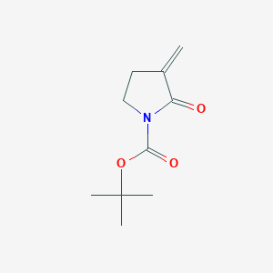 molecular formula C10H15NO3 B15365944 tert-Butyl 3-methylene-2-oxopyrrolidine-1-carboxylate 