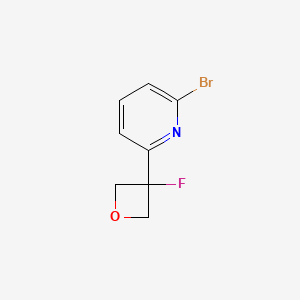 molecular formula C8H7BrFNO B15365975 2-Bromo-6-(3-fluorooxetan-3-yl)pyridine 