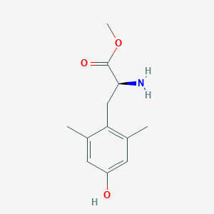 molecular formula C12H17NO3 B15366003 L-Tyrosine, 2,6-dimethyl-, methyl ester 
