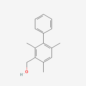 molecular formula C16H18O B15366033 [1,1-Biphenyl]-3-methanol,2,4,6-trimethyl- 