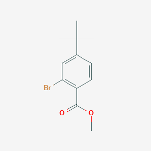molecular formula C12H15BrO2 B15366101 Methyl 4-t-butyl-2-bromobenzoate 