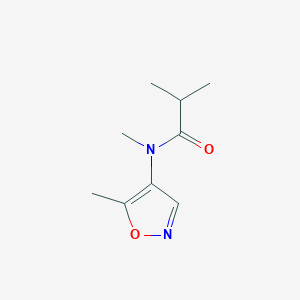 molecular formula C9H14N2O2 B15366147 N-Methyl-N-(5-methylisoxazol-4-yl)isobutyramide 
