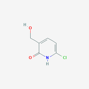 molecular formula C6H6ClNO2 B15366345 6-Chloro-3-(hydroxymethyl)pyridin-2-ol 