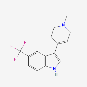 molecular formula C15H15F3N2 B15366471 3-(1-methyl-1,2,3,6-tetrahydro-4-pyridinyl)-5-trifluoromethyl-1H-indole CAS No. 301856-47-3