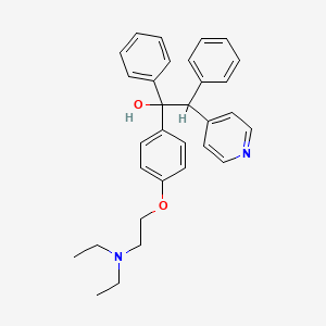 molecular formula C31H34N2O2 B15366483 1-(4-Diethylaminoethoxyphenyl)-1,2-di(phenyl)-2-(4-pyridyl)ethanol CAS No. 56501-75-8