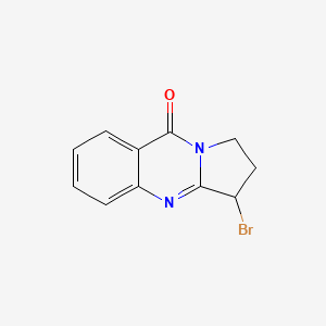 molecular formula C11H9BrN2O B15366485 3-bromo-2,3-dihydro-1H-pyrrolo[2,1-b]quinazolin-9-one CAS No. 71540-68-6
