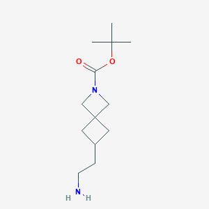 molecular formula C13H24N2O2 B15366723 Tert-butyl 6-(2-aminoethyl)-2-azaspiro[3.3]heptane-2-carboxylate CAS No. 2573304-98-8