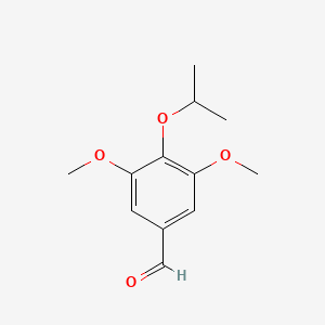 molecular formula C12H16O4 B15366762 Benzaldehyde, 3,5-dimethoxy-4-(1-methylethoxy)- CAS No. 2702-54-7