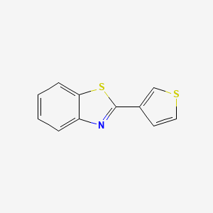 molecular formula C11H7NS2 B15366940 2-(3-Thienyl)benzothiazole CAS No. 56421-77-3
