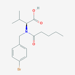 molecular formula C17H24BrNO3 B15367077 (4-bromobenzyl)-N-valeryl-L-valine CAS No. 867022-57-9