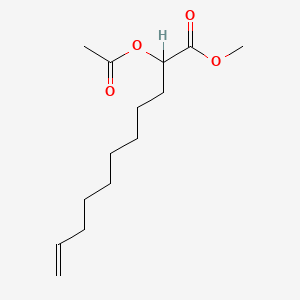 molecular formula C14H24O4 B15367091 Methyl 2-(acetyloxy)-10-undecenoate CAS No. 54986-41-3