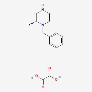 molecular formula C14H20N2O4 B15367094 (R)-1-Benzyl-2-methylpiperazine oxalate 