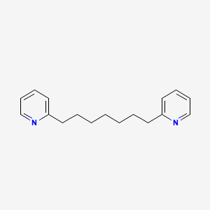 molecular formula C17H22N2 B15367106 Pyridine, 2,2'-(1,7-heptanediyl)bis- CAS No. 57476-56-9