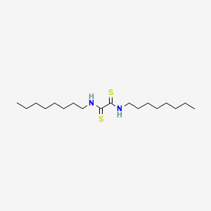 molecular formula C18H36N2S2 B15367156 Oxamide, N,N'-dioctyldithio- CAS No. 63867-44-7