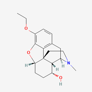 molecular formula C19H25NO3 B15367162 Morphinan-8-alpha-ol, 4,5-alpha-epoxy-3-ethoxy-17-methyl- CAS No. 63732-72-9