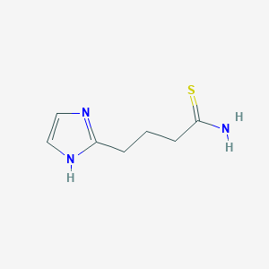 molecular formula C7H11N3S B15367240 1H-Imidazole-2-butanethioamide CAS No. 788131-62-4