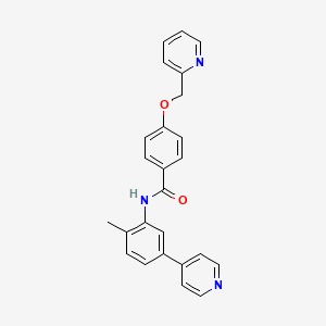 molecular formula C25H21N3O2 B15367283 N-(2-methyl-5-pyridin-4-ylphenyl)-4-(pyridin-2-ylmethoxy)benzamide 
