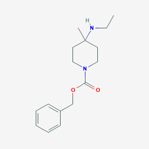 molecular formula C16H24N2O2 B15367432 Benzyl 4-(ethylamino)-4-methylpiperidine-1-carboxylate 